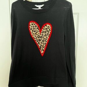 Time and Tru Black Knit Sweater perfect for Valentine’s Day